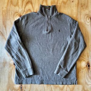 Vintage Polo Ralph Lauren Brown Quarter-Zip Pullover - Size L